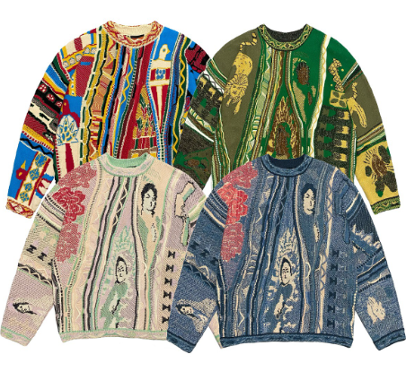 Vintage Ethnic Knitted Crewneck Pullover Sweater | Streetwear