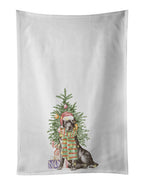 Labrador Retriever Black Christmas Presents and Tree Kitchen Towel Set of 2