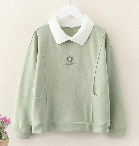 Casual Print Pocket Fleece Sweatshirt for Everyday Wear | Streetwear