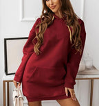 Women's Solid Color Casual Sports Hoodie Sweater | Streetwear