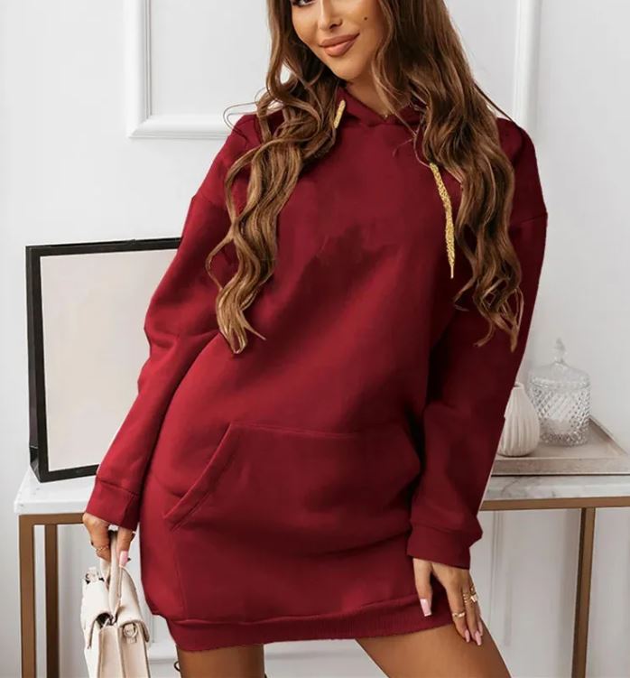 Women's Solid Color Casual Sports Hoodie Sweater | Streetwear