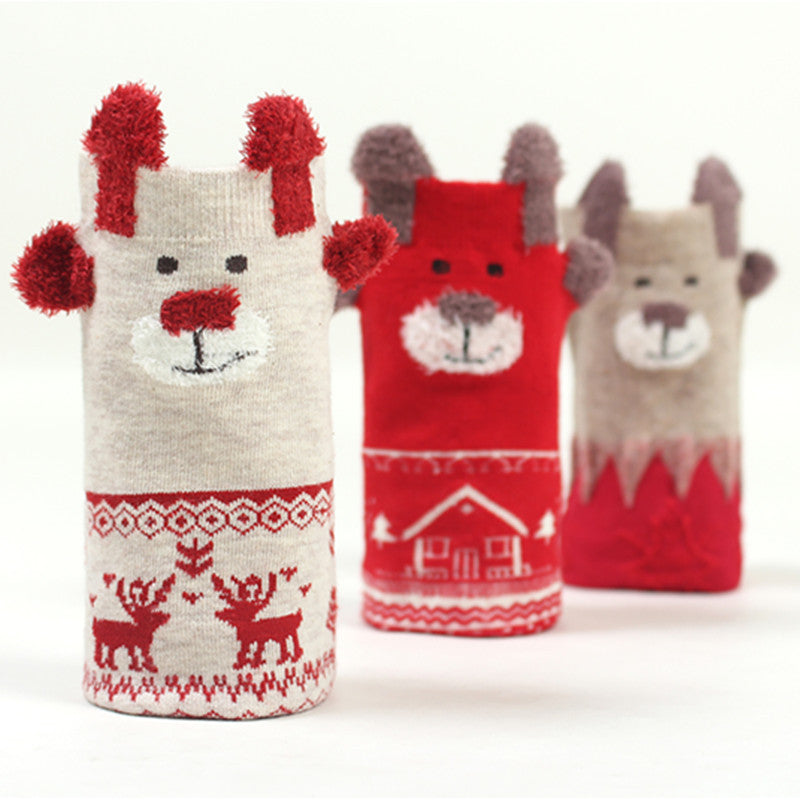 Christmas Theme Red Socks the Holiday Season
