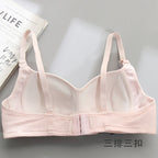 Breathable Cotton Girls' Ribbed Bodysuit Bra