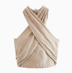 Linen Jacket with Wide-Leg Pants (One Piece)