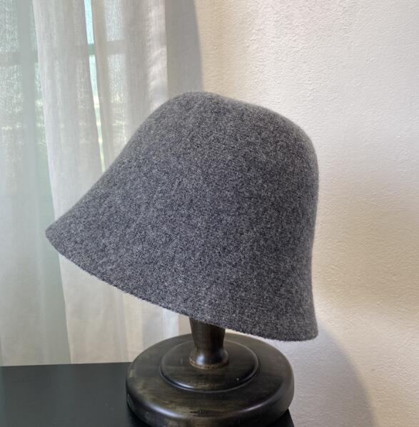 Versatile Women's Wool Knitted Fisherman's Hat | Embroidered Cap
