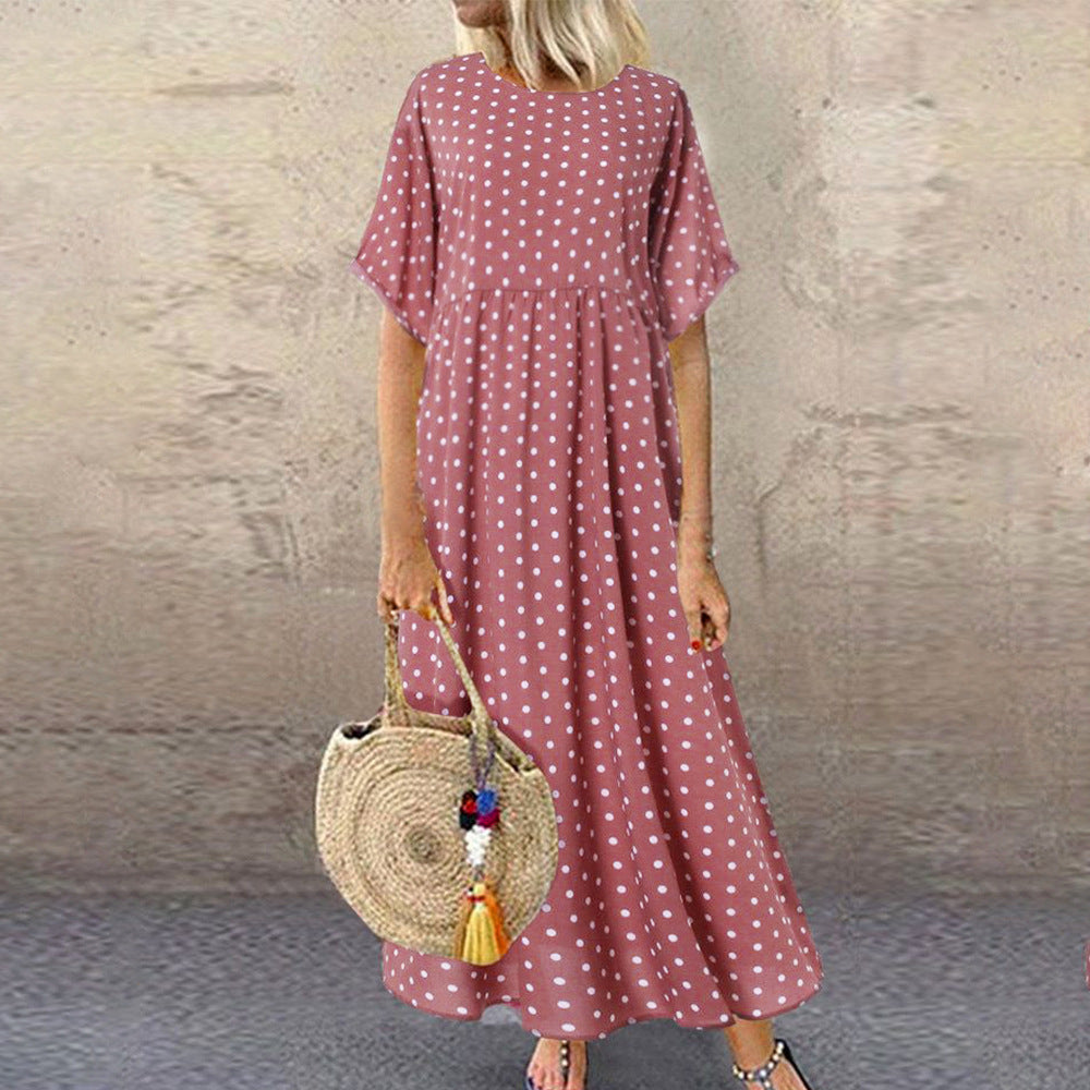 Polka Dot Long Dress for Women - Summer 2022 Collection