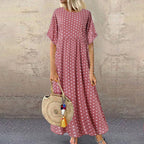 Polka Dot Long Dress for Women - Summer 2022 Collection
