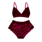 Women's Satin Cami and Lace-Trim Shorts Lingerie Set
