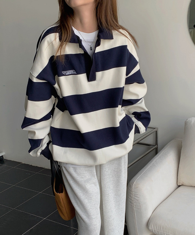 Retro Polo Collar Sweater