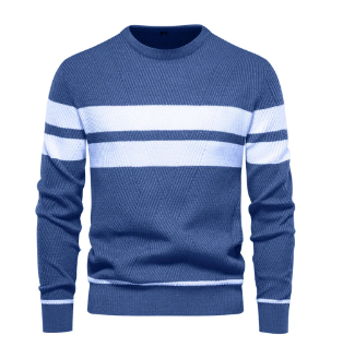 Men's Striped Sweater for Autumn/Winter (One Piece)