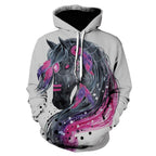 3D Printed Long-Sleeved Hoodie Pullover Sweatshirt | Streetwear