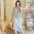 Cotton Silk Summer Nightgown for Women in Plus Size