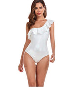 2024 Women's One-Piece Swimsuit with Ruffle Detail