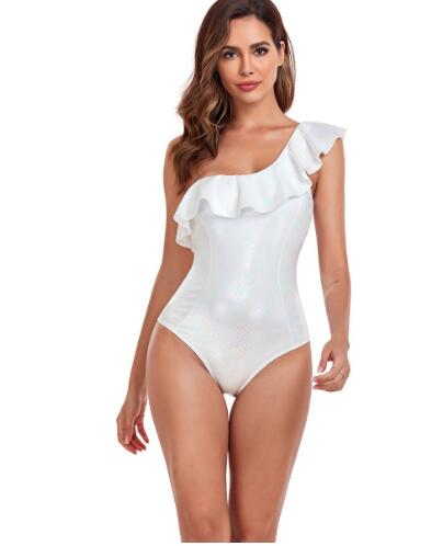 2024 Women's One-Piece Swimsuit with Ruffle Detail
