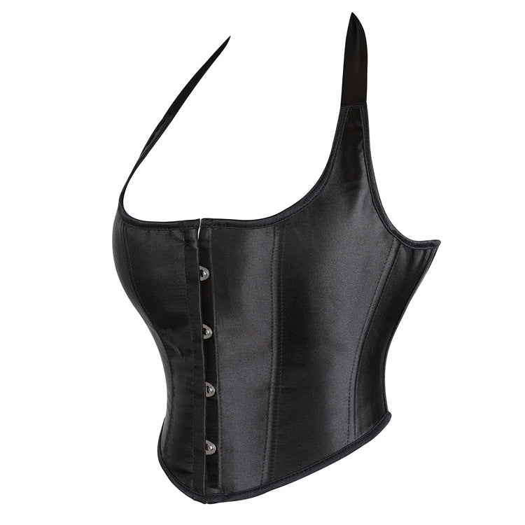 New Black Strapless Women's Corset Top for E-commerce