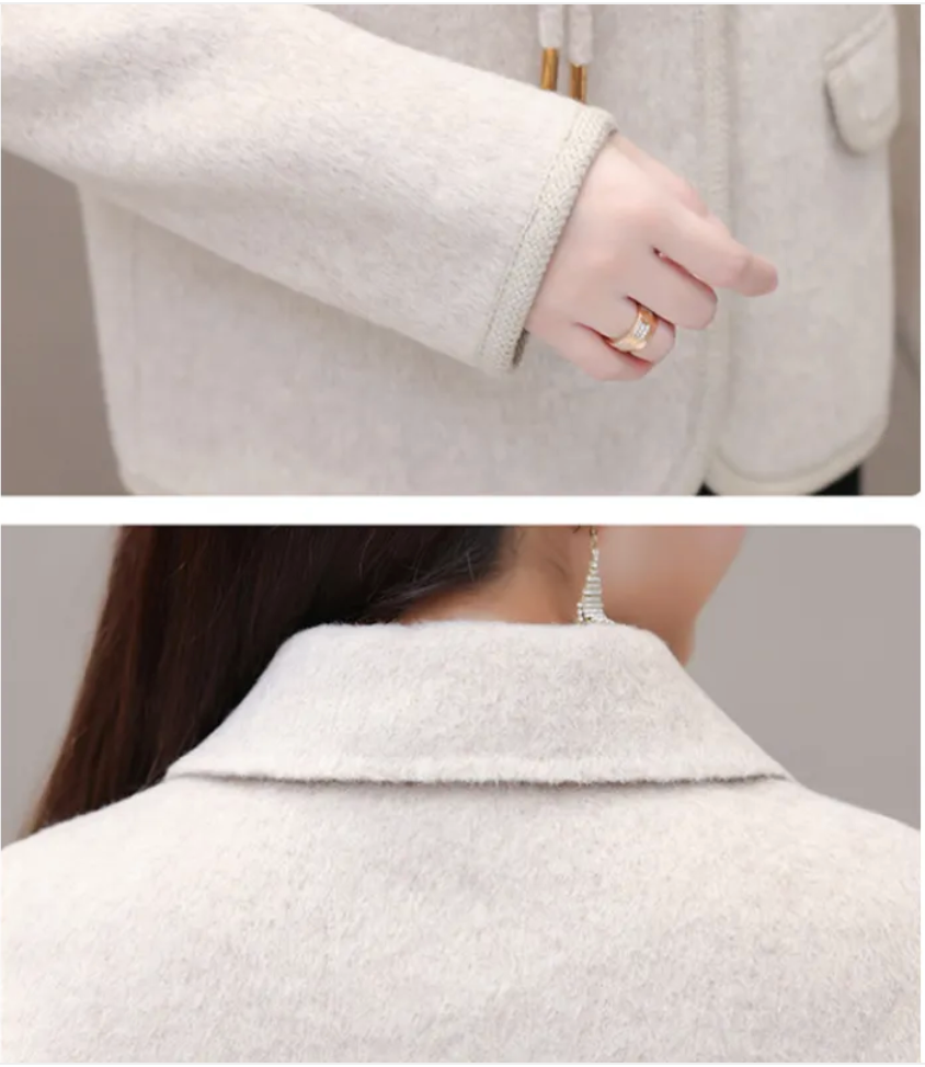 Women's Stylish Short Wool Coat