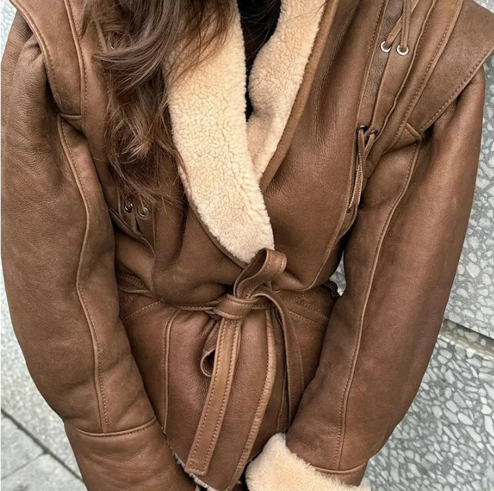 Women's Suede Jacket – European & American Style