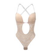 Export Wedding Dress Evening Gown with Lace Bodysuit