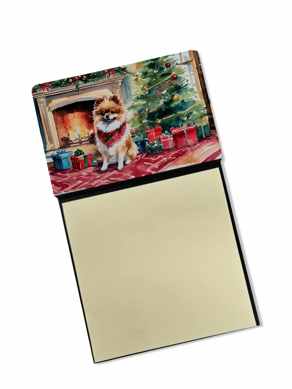 Pomeranian Cozy Christmas Sticky Note Holder