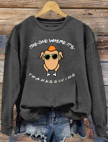 Thanksgiving Sweatshirt Inspired by Friends Turkey Episode | Streetwear