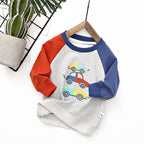 Children's Long-Sleeved Woolen Cotton Car Sweater