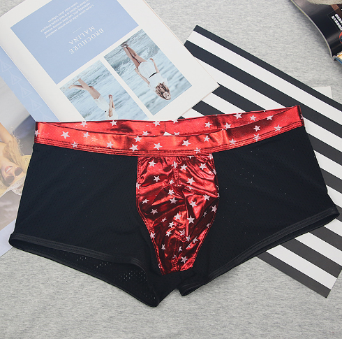 Gold Foil Star Print Shorts - Women's Underwear