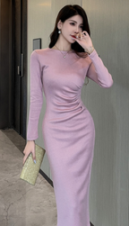 Women's Fashion Cashmere Knitted Dress