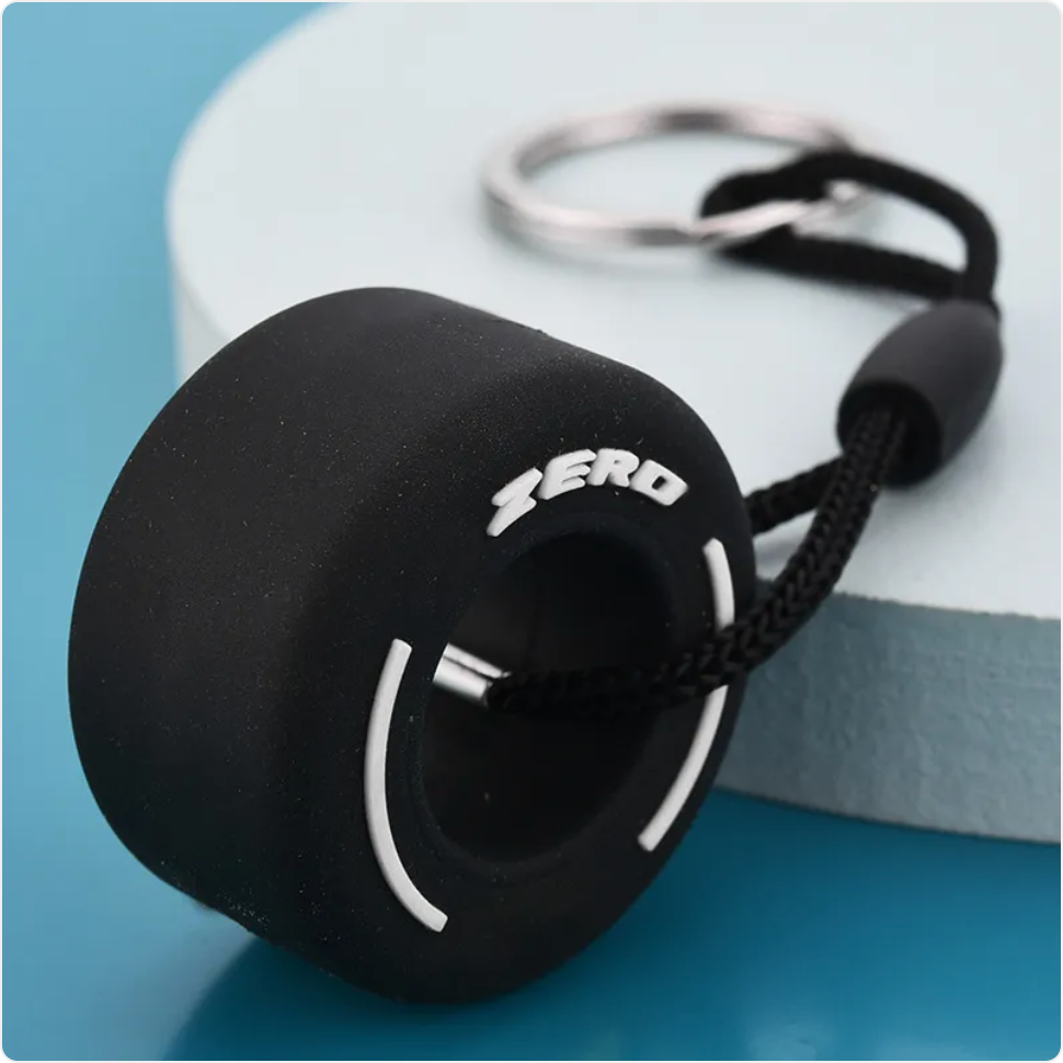 PVC Soft Rubber Tire Keychain | Accessory