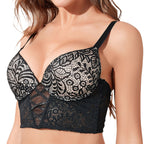 Fishbone Lace Bra with Underwire and Comfort Fit