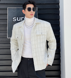 Men's Casual Loose Long Sleeve Lapel Jacket