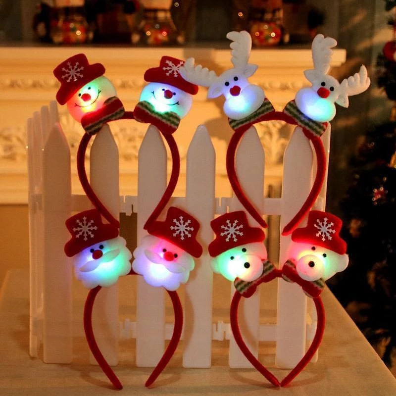 Christmas Headband with Lights - Fun Party Accessory