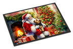 Norfolk Terrier and Santa Claus Doormat