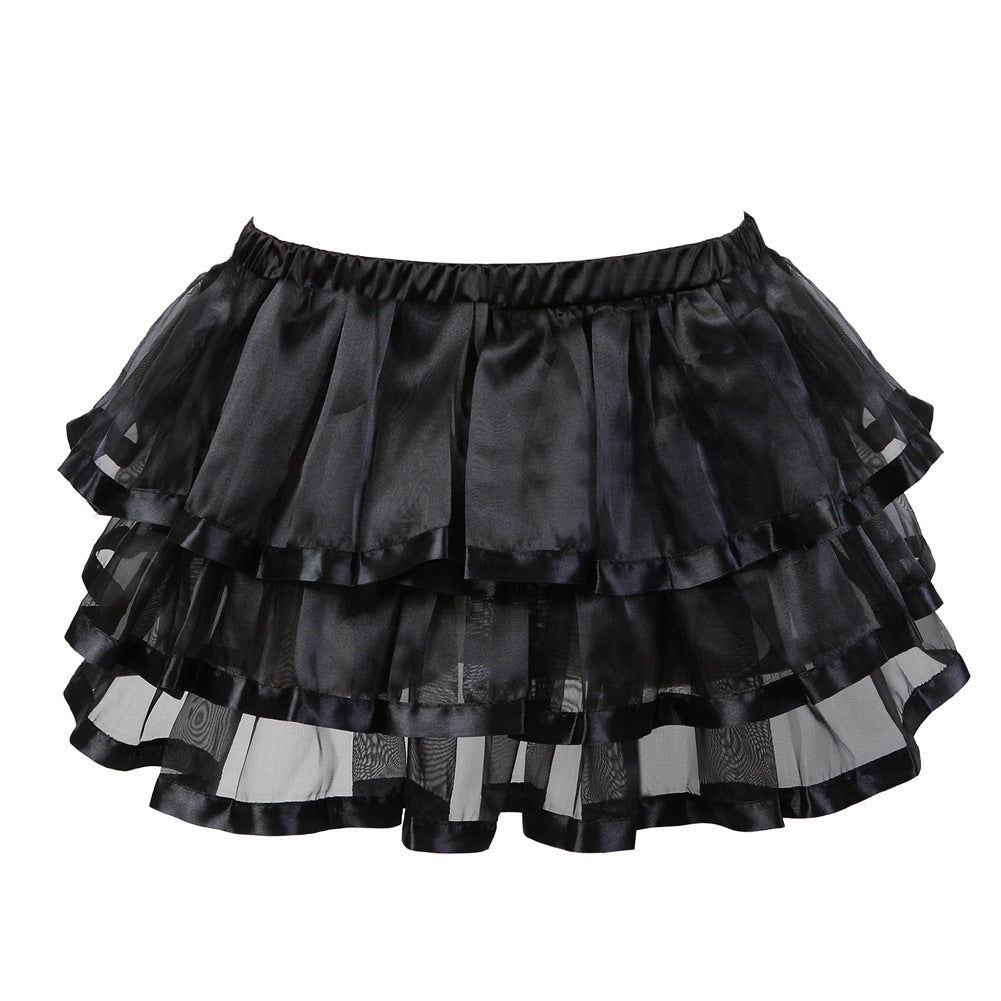 Corset with Tutu Mini Dance Skirt Lingerie Outfit