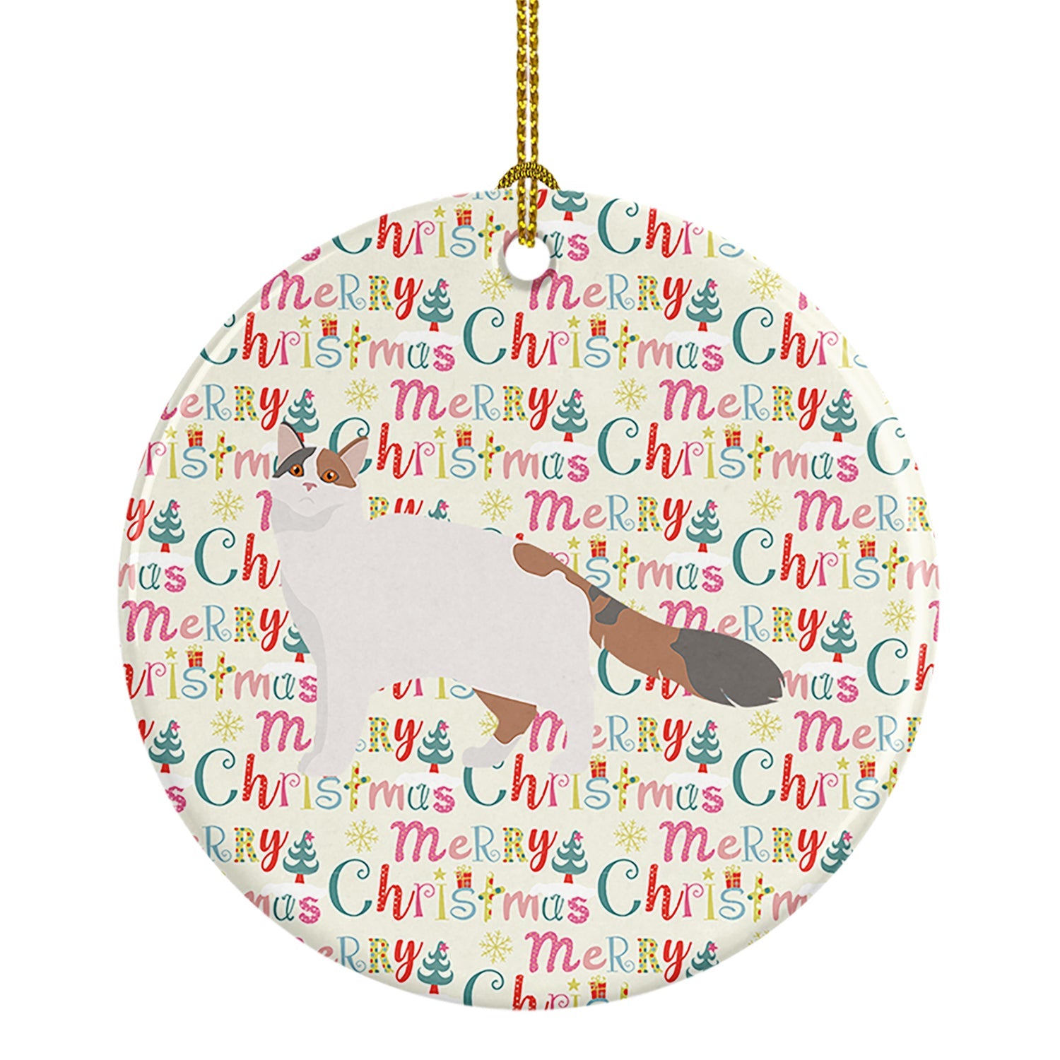 Turkish Van #2 Cat Christmas Ceramic Ornament