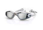 Unisex Anti-Fog Mirrored Swim Goggles with Earplugs