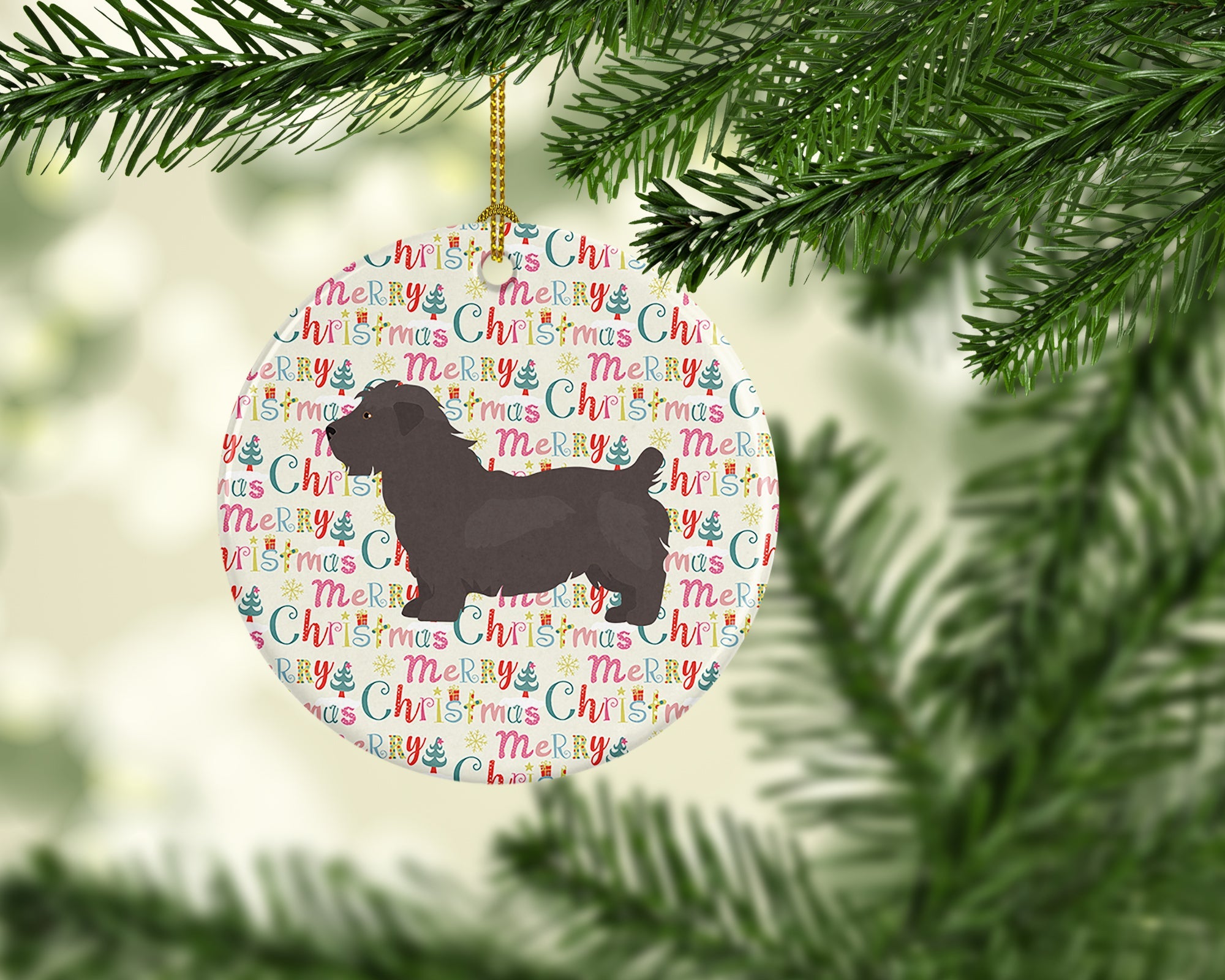 Glen of Imal #1 Merry Christmas Ceramic Ornament