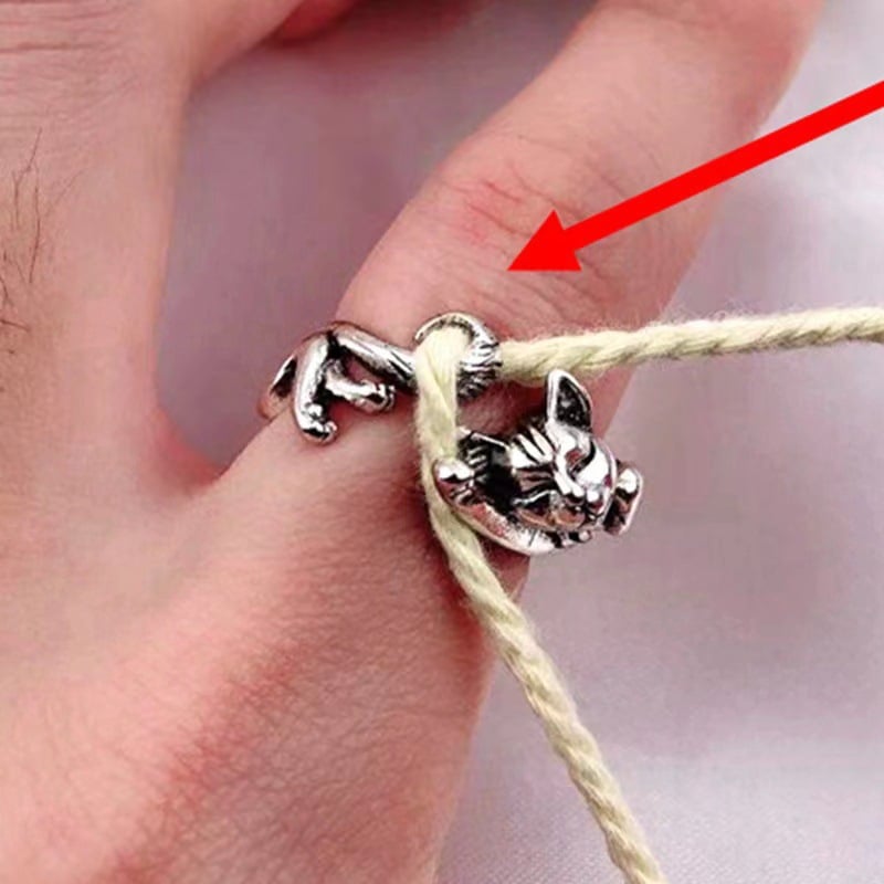 Knit Textured Wrap Ring