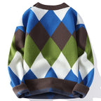 Harajuku Men's Sporty Wool Sweater - High Quality Knit