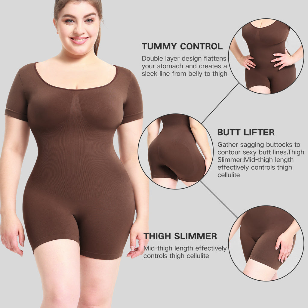 Plus Size Seamless Bodysuit for Women Yoga Wear