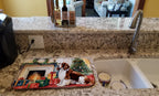 Welsh Springer Spaniel Cozy Christmas Dish Drying Mat