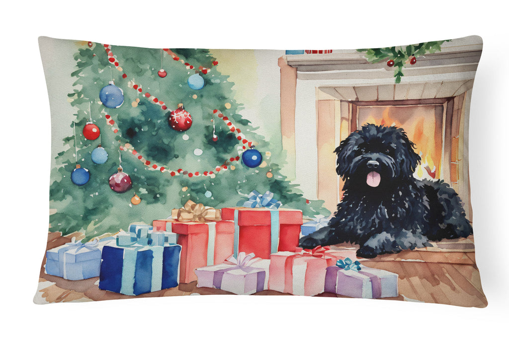 Puli Cozy Christmas Throw Pillow