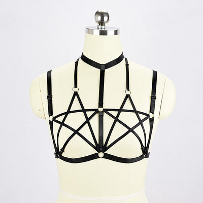 Elastic Cage Star Body Harness