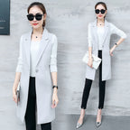 Women's Slim Sleeveless Mid-Length Fashion Coat