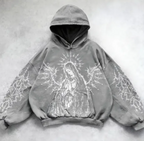 Hooded Printed Hip Hop Y2G Streetwear Sweatshirt | Streetwear