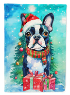 Boston Terrier Christmas Garden Flag