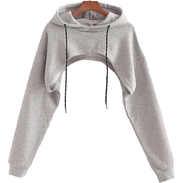 Women’s Summer Sexy Short Hoodie with Drawstring | Streetwear