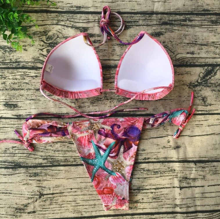 Shell Bikini Set - Sexy Low Waist Beach Swimwear
