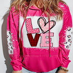 Leopard Print Drawstring Hoodie for Women Long Sleeve | Streetwear