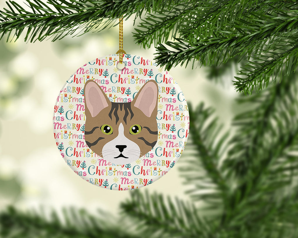 Dragon Li Cat Christmas Ceramic Ornament