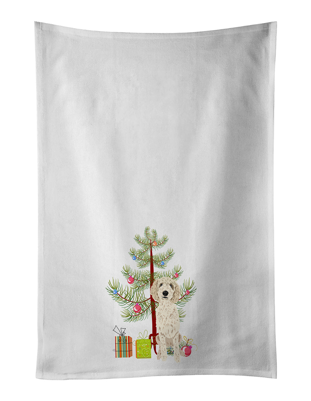 Doodle Cream #7 Christmas Kitchen Towel Set of 2